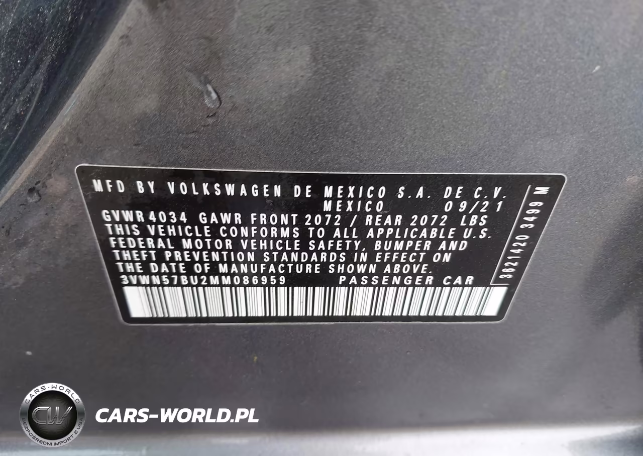2021 Volkswagen Jetta 1.4T R-Line-1.4T S VIN:3VWN57BU2MM086959 - 9