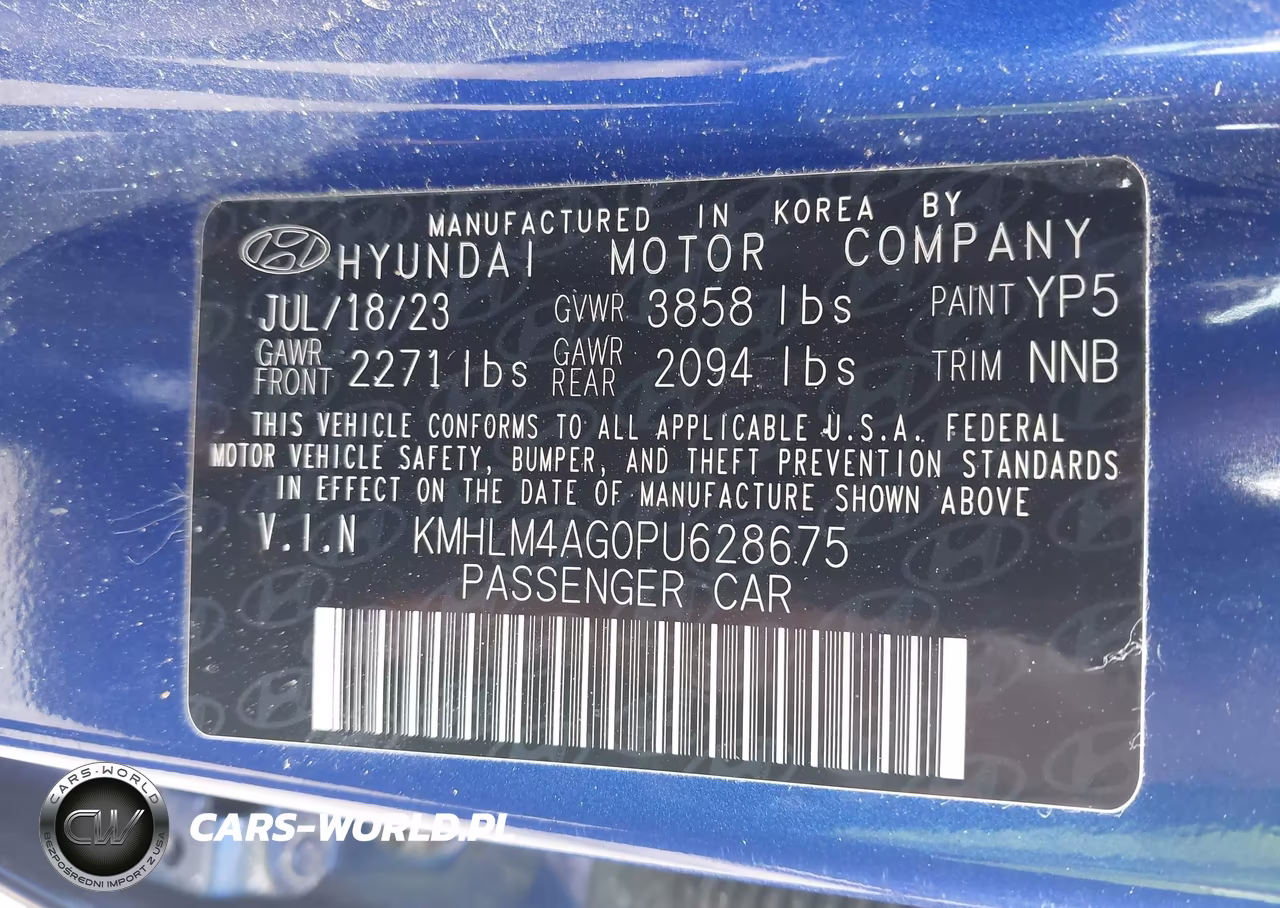 2023 Hyundai Elantra Sel VIN:KMHLM4AG0PU628675 - 9