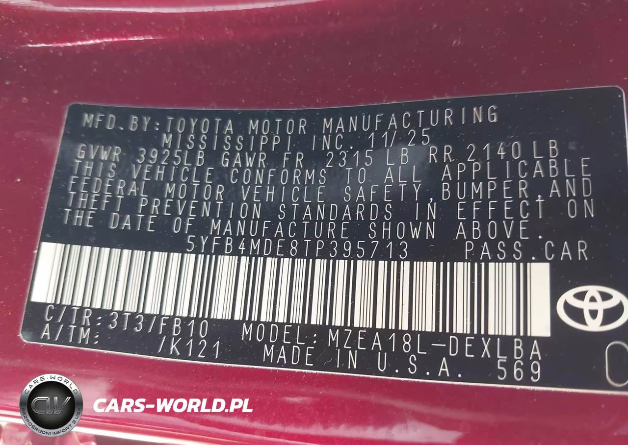 2026 Toyota Corolla Le VIN:5YFB4MDE8TP395713 - 9