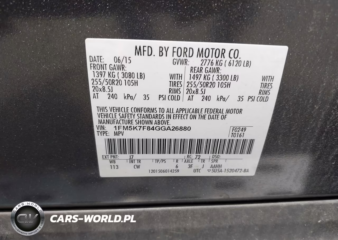 2016 Ford Explorer Limited VIN:1FM5K7F84GGA26880 - 9