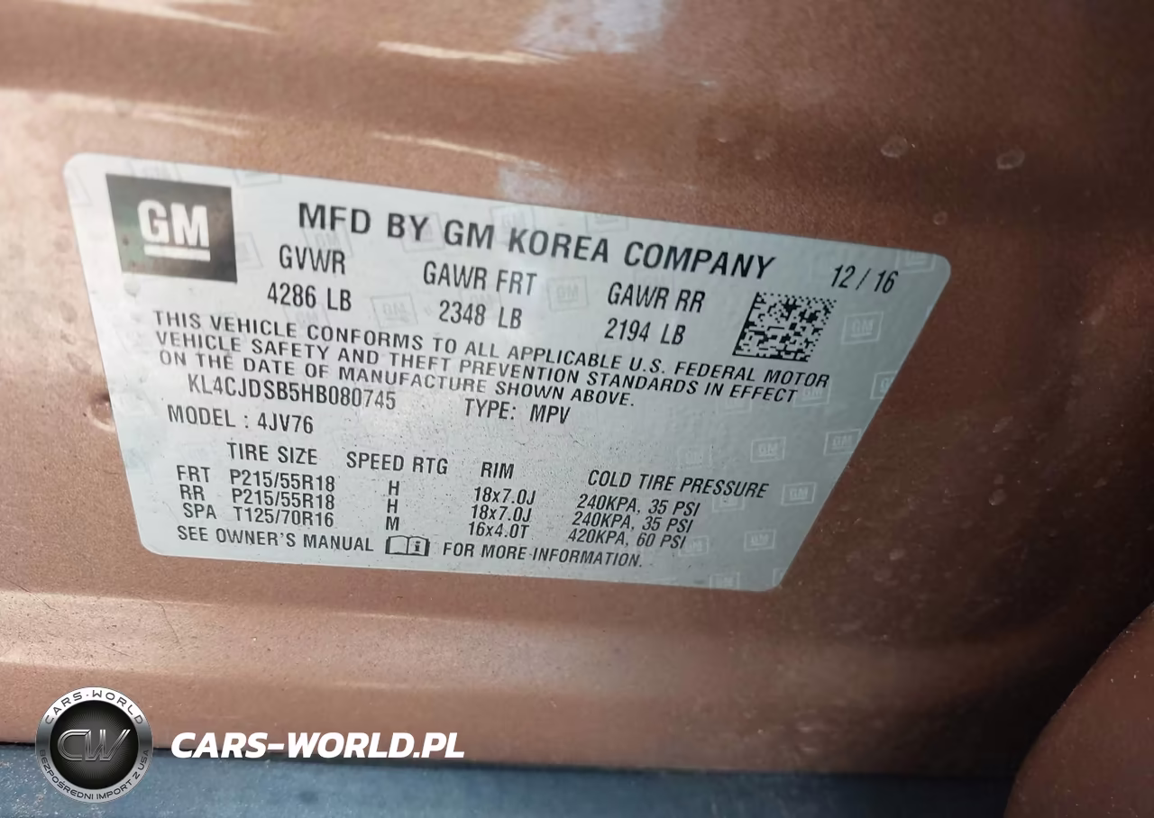 2017 Buick Encore Premium VIN:KL4CJDSB5HB080745 - 9