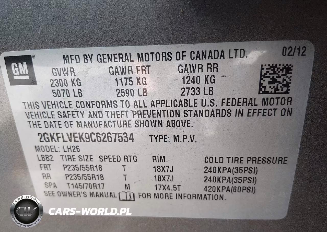 2012 GMC Terrain Slt-1 VIN:2GKFLVEK9C6267534 - 9