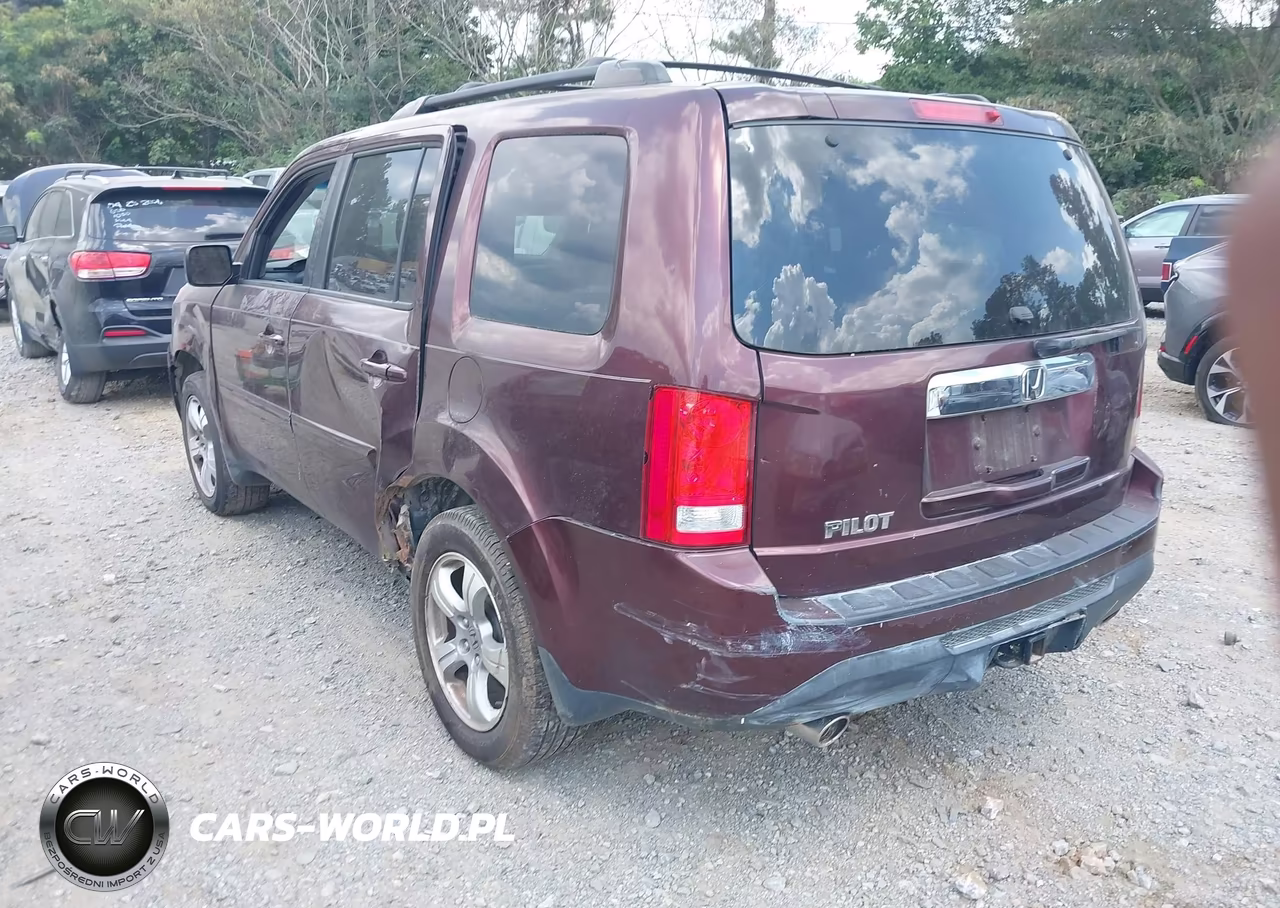 2012 Honda Pilot Ex-L VIN:5FNYF3H72CB013259 - 3