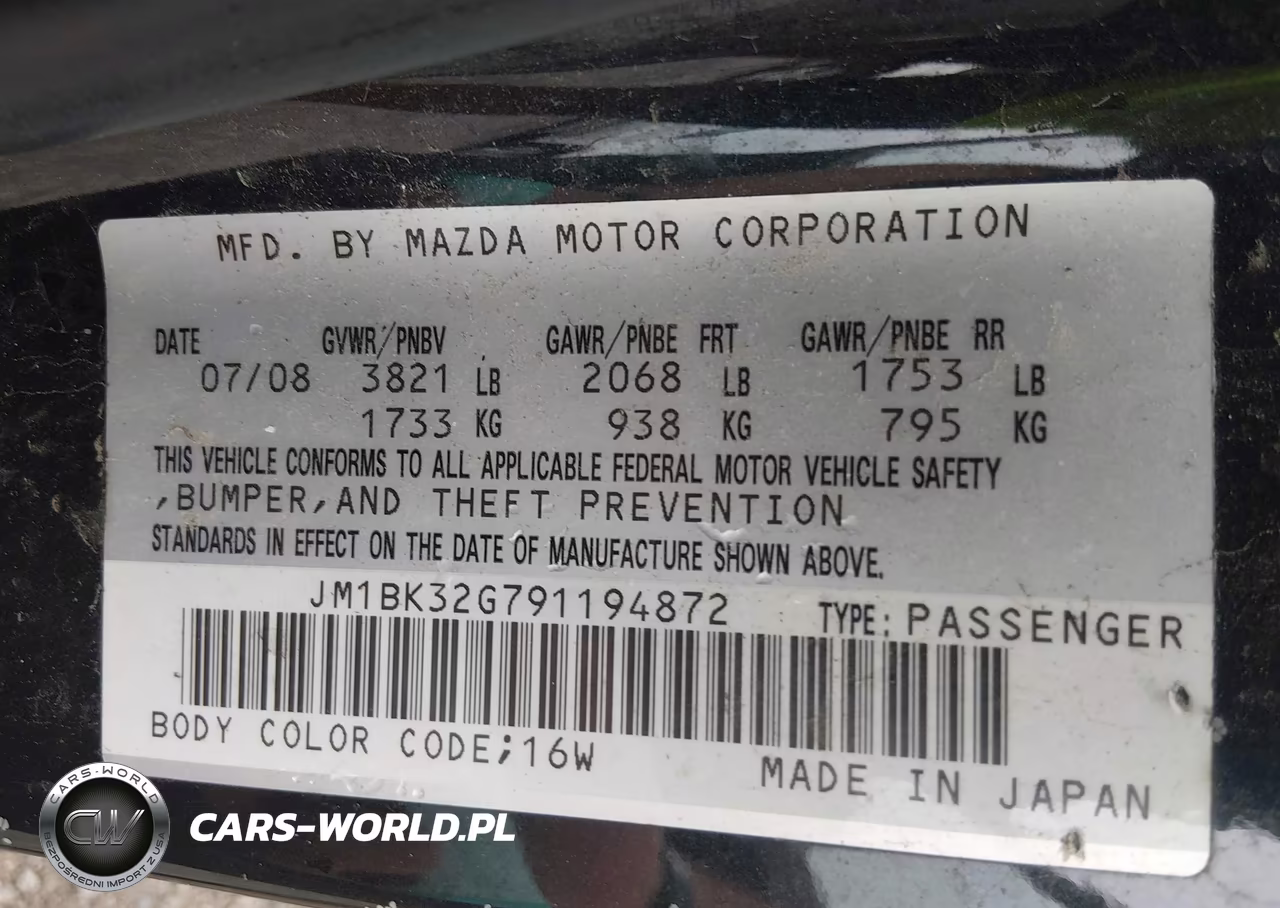 2009 Mazda Mazda3 I VIN:JM1BK32G791194872 - 9