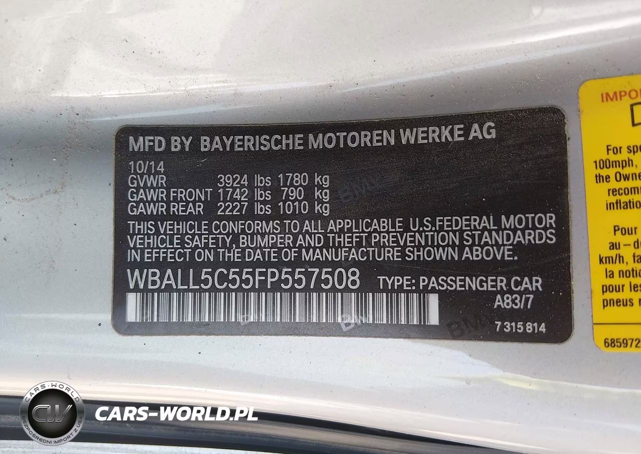 2015 BMW Z4 Sdrive28I VIN:WBALL5C55FP557508 - 9