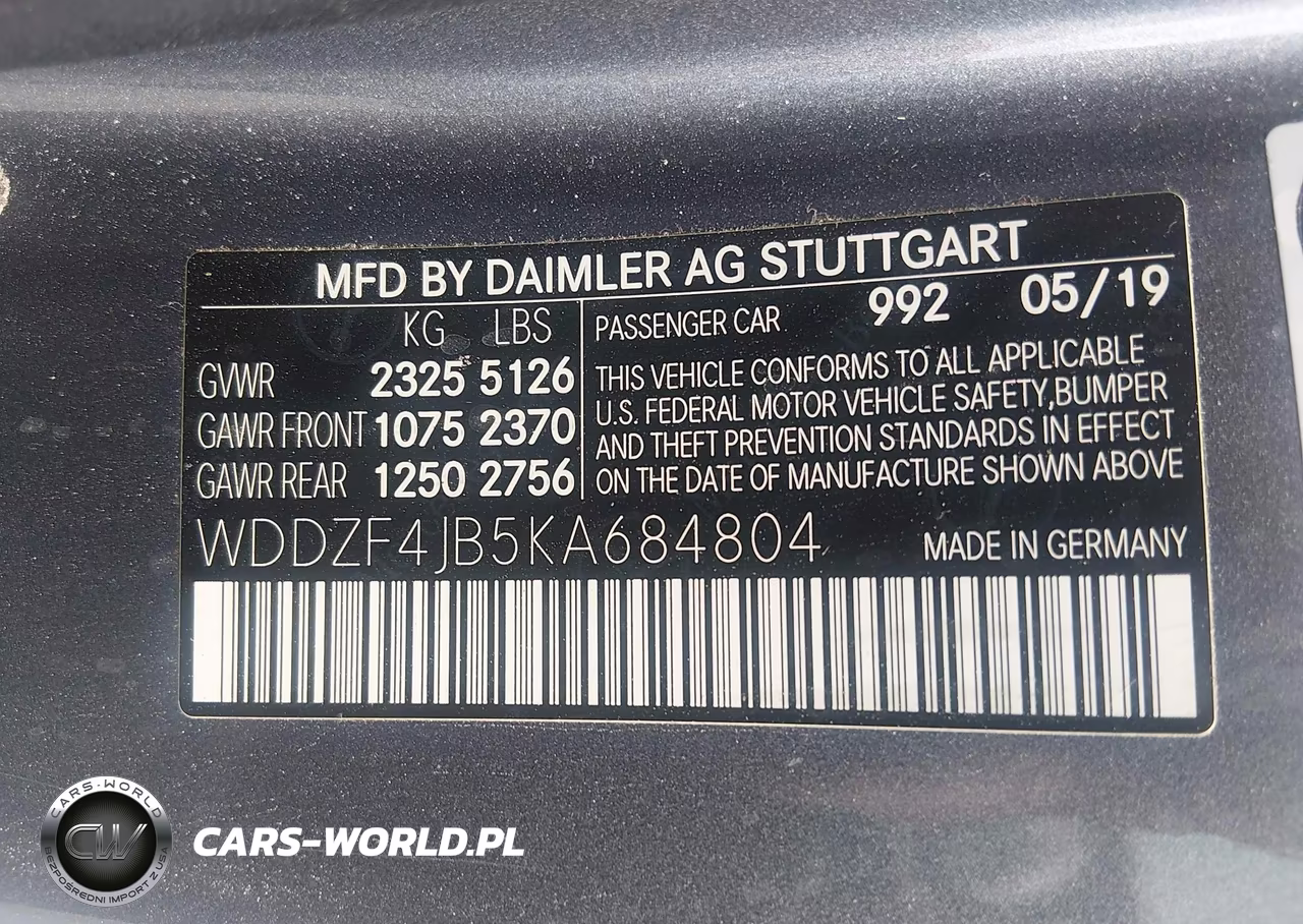2019 Mercedes-Benz E 300 VIN:WDDZF4JB5KA684804 - 9