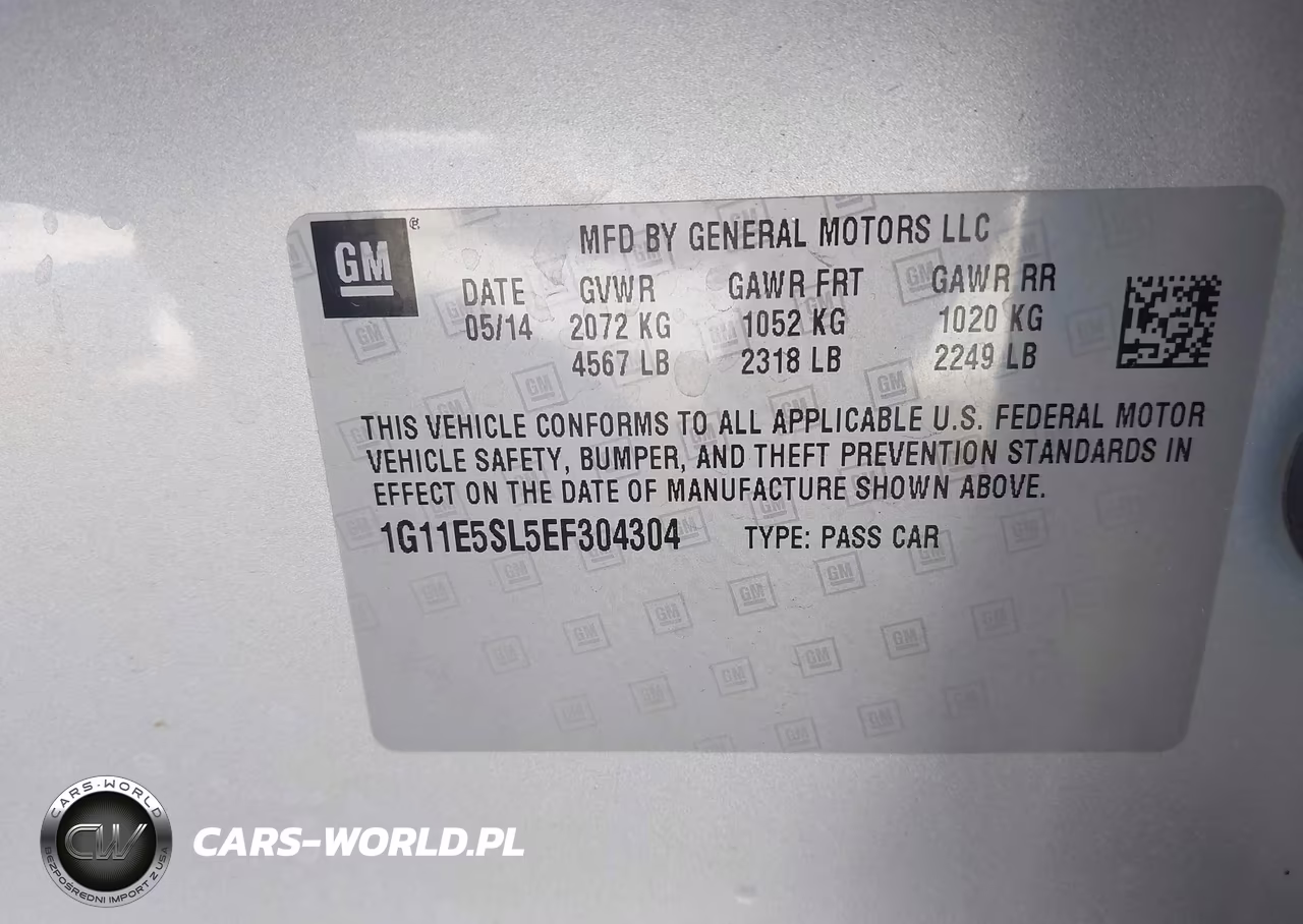 2014 Chevrolet Malibu 2Lt VIN:1G11E5SL5EF304304 - 9