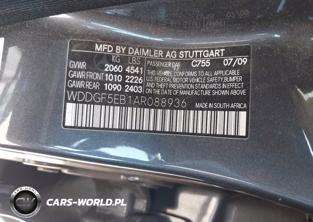 2010 Mercedes-Benz C 300 Luxury-Sport VIN:WDDGF5EB1AR088936 - 9