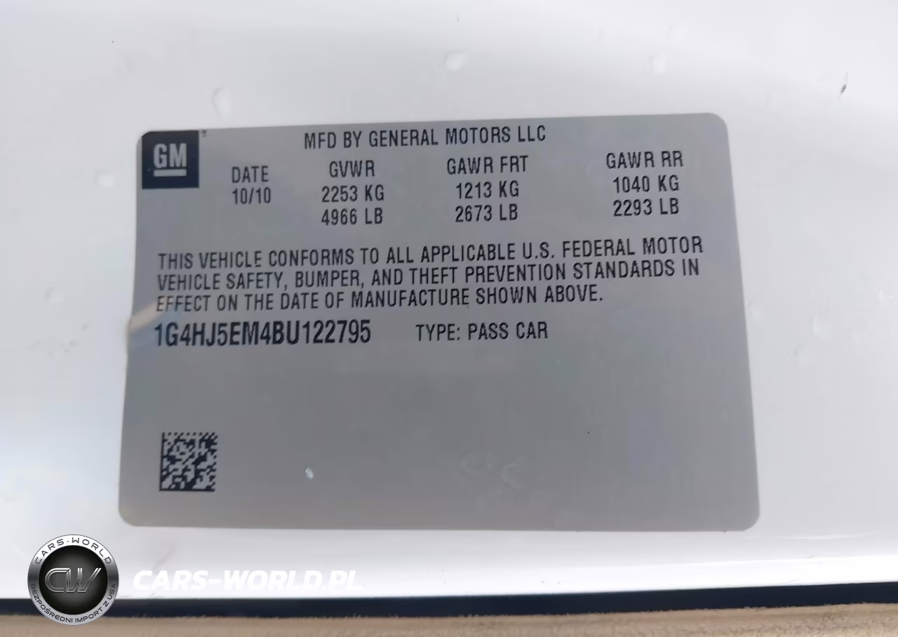 2011 Buick Lucerne Cxl Premium VIN:1G4HJ5EM4BU122795 - 9