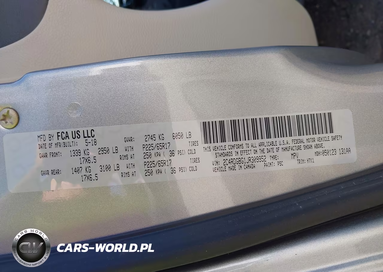 2018 Dodge Grand Caravan Se VIN:2C4RDGBG1JR309952 - 9