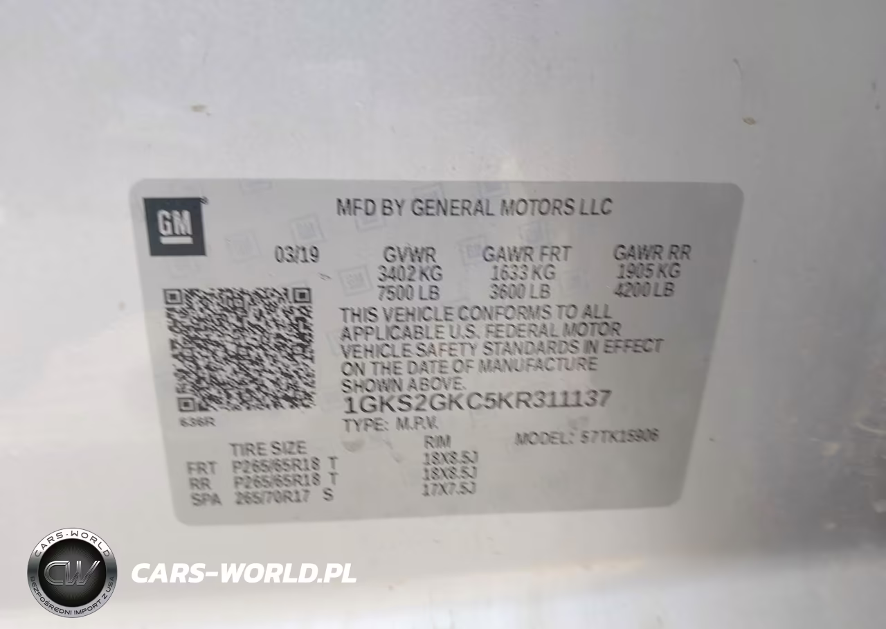 2019 GMC Yukon Xl Slt VIN:1GKS2GKC5KR311137 - 9
