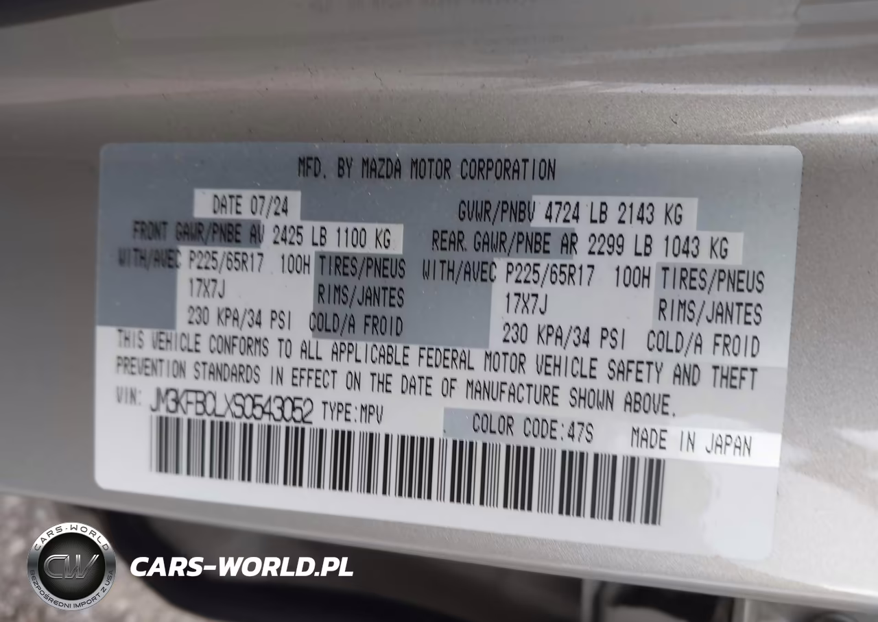 2025 Mazda Cx-5 2.5 S Preferred VIN:JM3KFBCLXS0543052 - 9