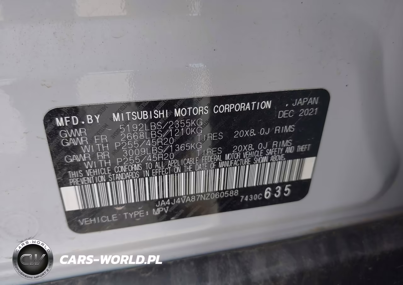 2022 Mitsubishi Outlander Sel Special Edition S-Awc VIN:JA4J4VA87NZ060588 - 9