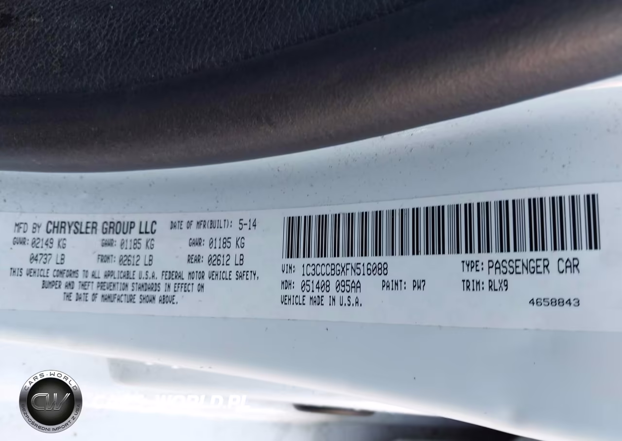 2015 Chrysler 200 S VIN:1C3CCCBGXFN516088 - 9