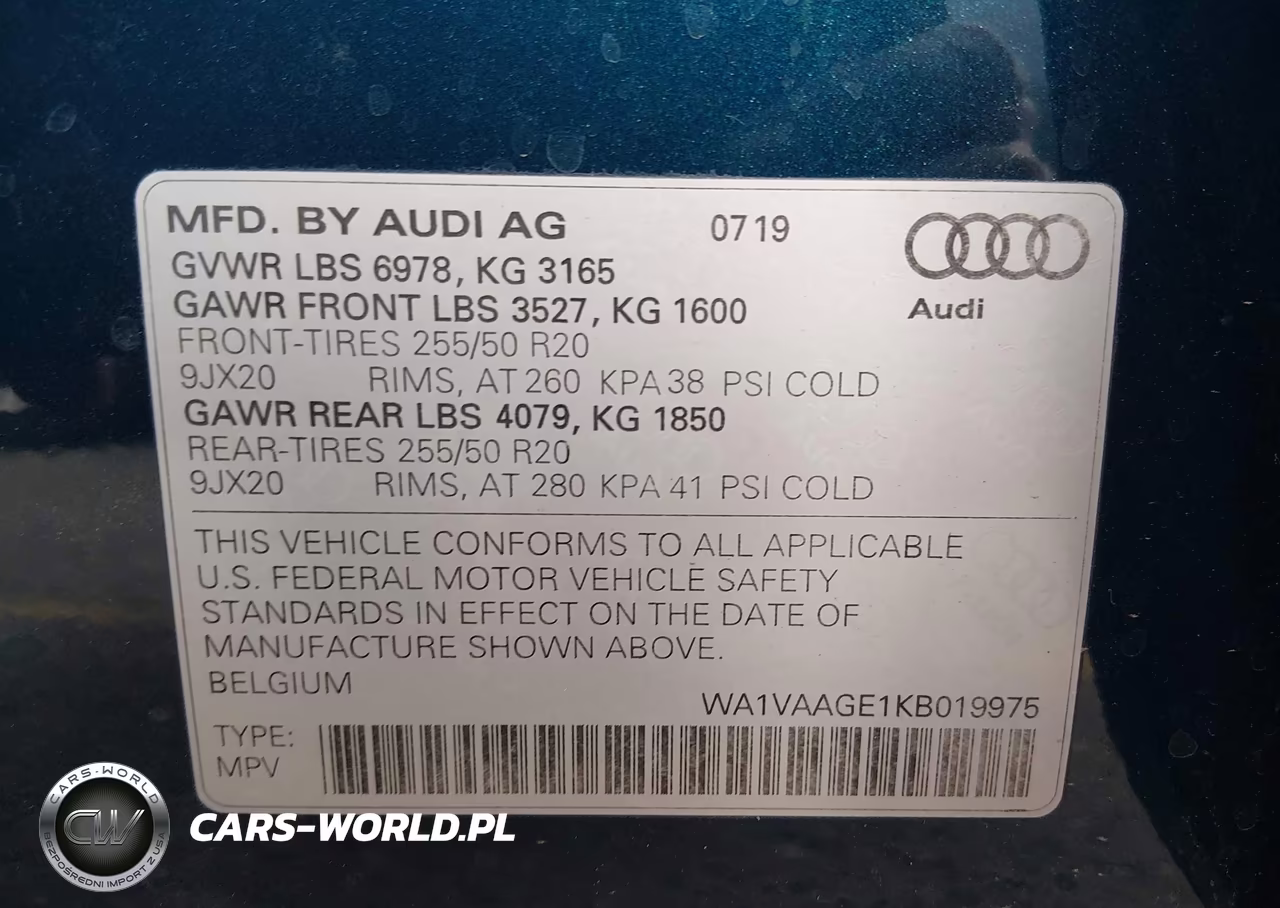 2019 Audi E-Tron Premium Plus VIN:WA1VAAGE1KB019975 - 9