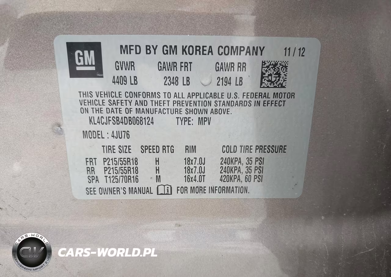 2013 Buick Encore Convenience VIN:KL4CJFSB4DB068124 - 9