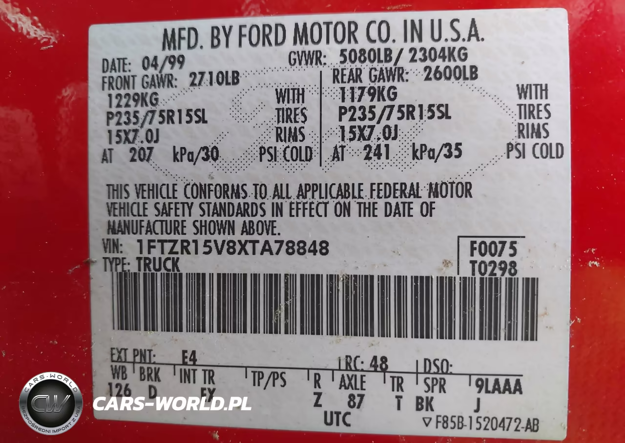 1999 Ford Ranger Xl-Xlt VIN:1FTZR15V8XTA78848 - 9
