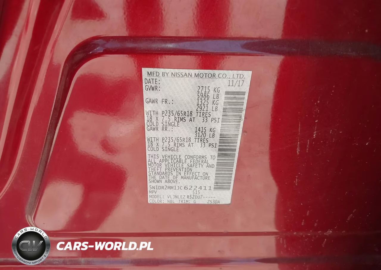 2018 Nissan Pathfinder Sv VIN:5N1DR2MM1JC622411 - 9