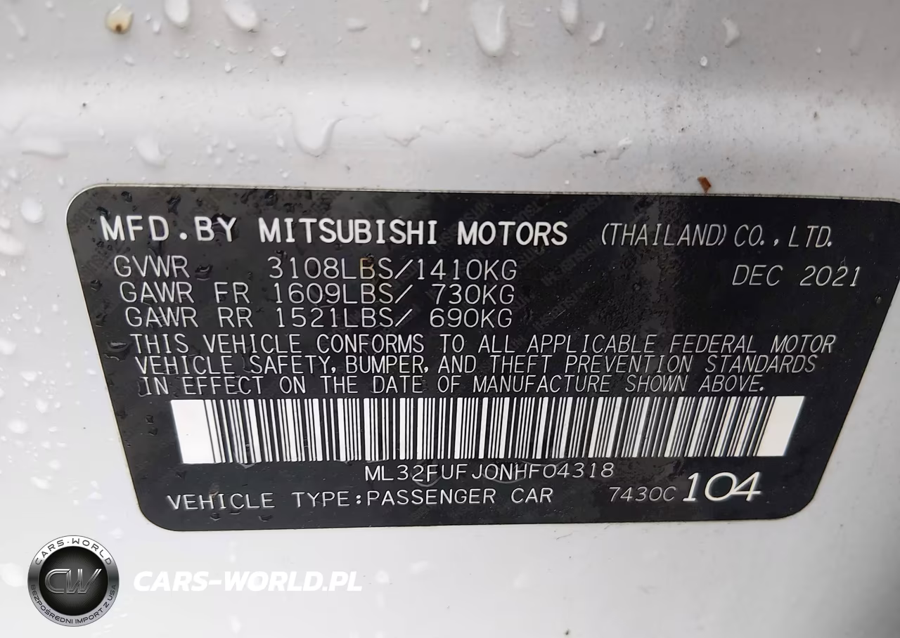 2022 Mitsubishi Mirage G4 Black Edition-Es-Le VIN:ML32FUFJ0NHF04318 - 9