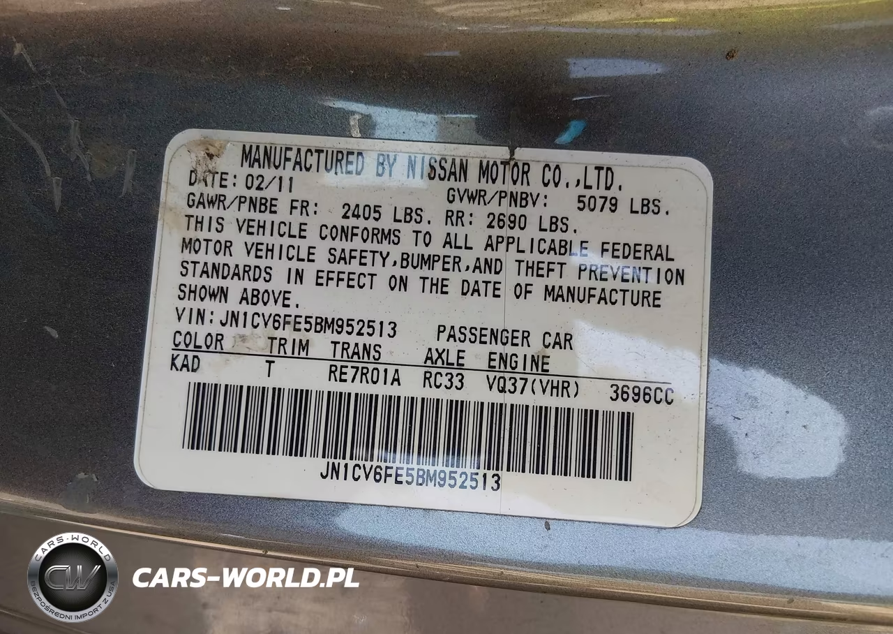 2011 Infiniti G37 VIN:JN1CV6FE5BM952513 - 9