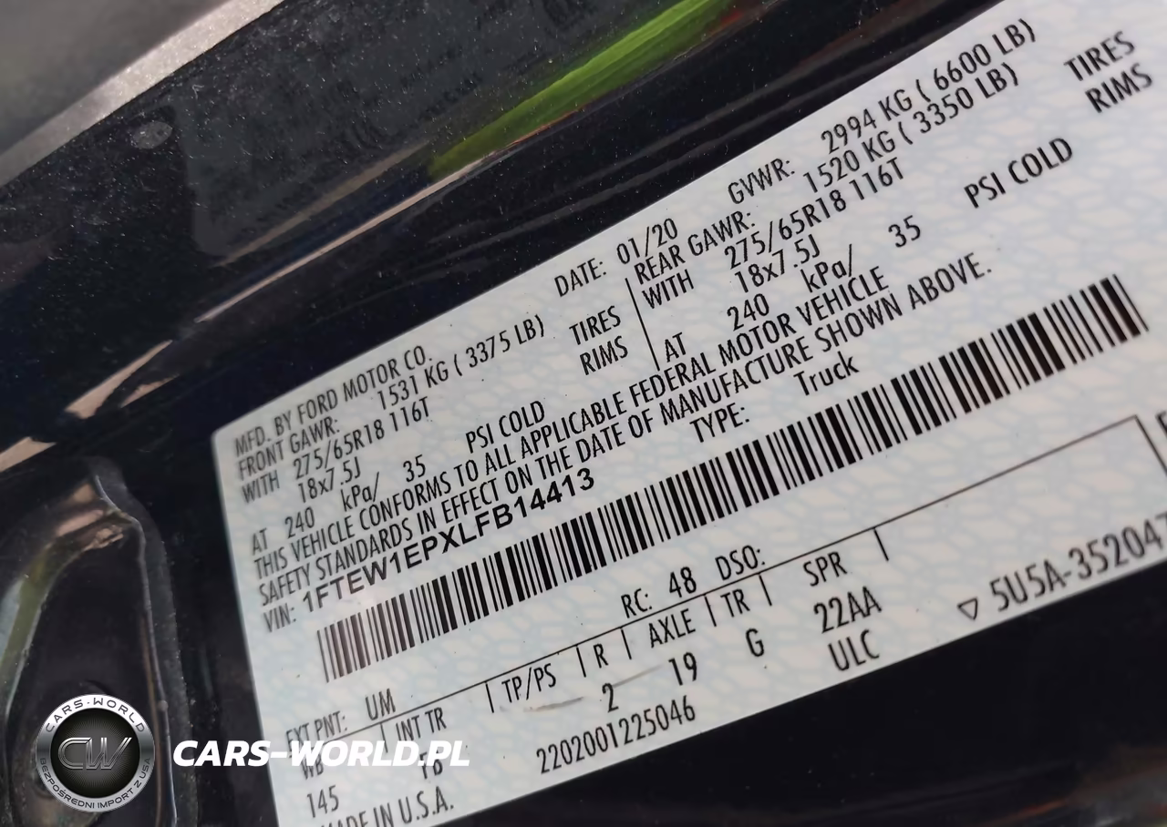 2020 Ford F-150 Xlt VIN:1FTEW1EPXLFB14413 - 9