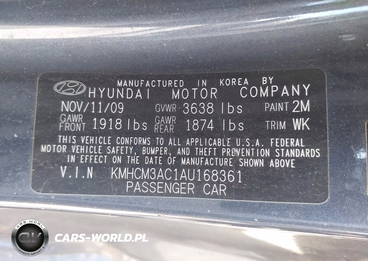 2010 Hyundai Accent Gs VIN:KMHCM3AC1AU168361 - 9