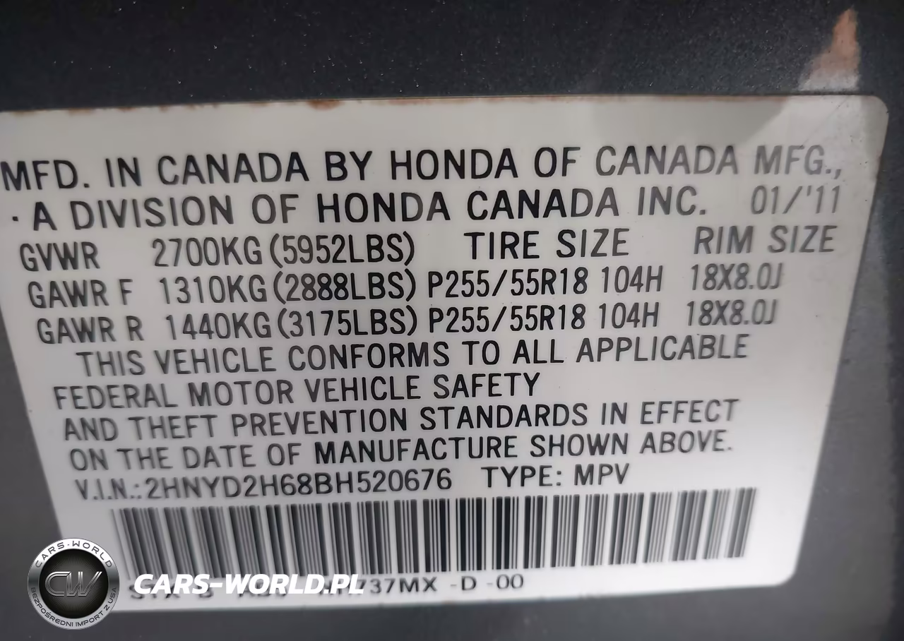 2011 Acura Mdx Technology Package VIN:2HNYD2H68BH520676 - 9