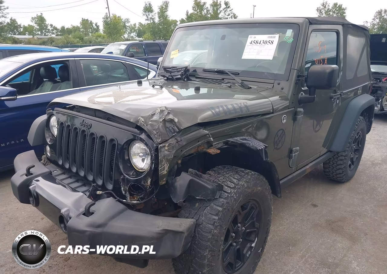 2015 Jeep Wrangler Willys Wheeler VIN:1C4AJWAG9FL592635 - 2