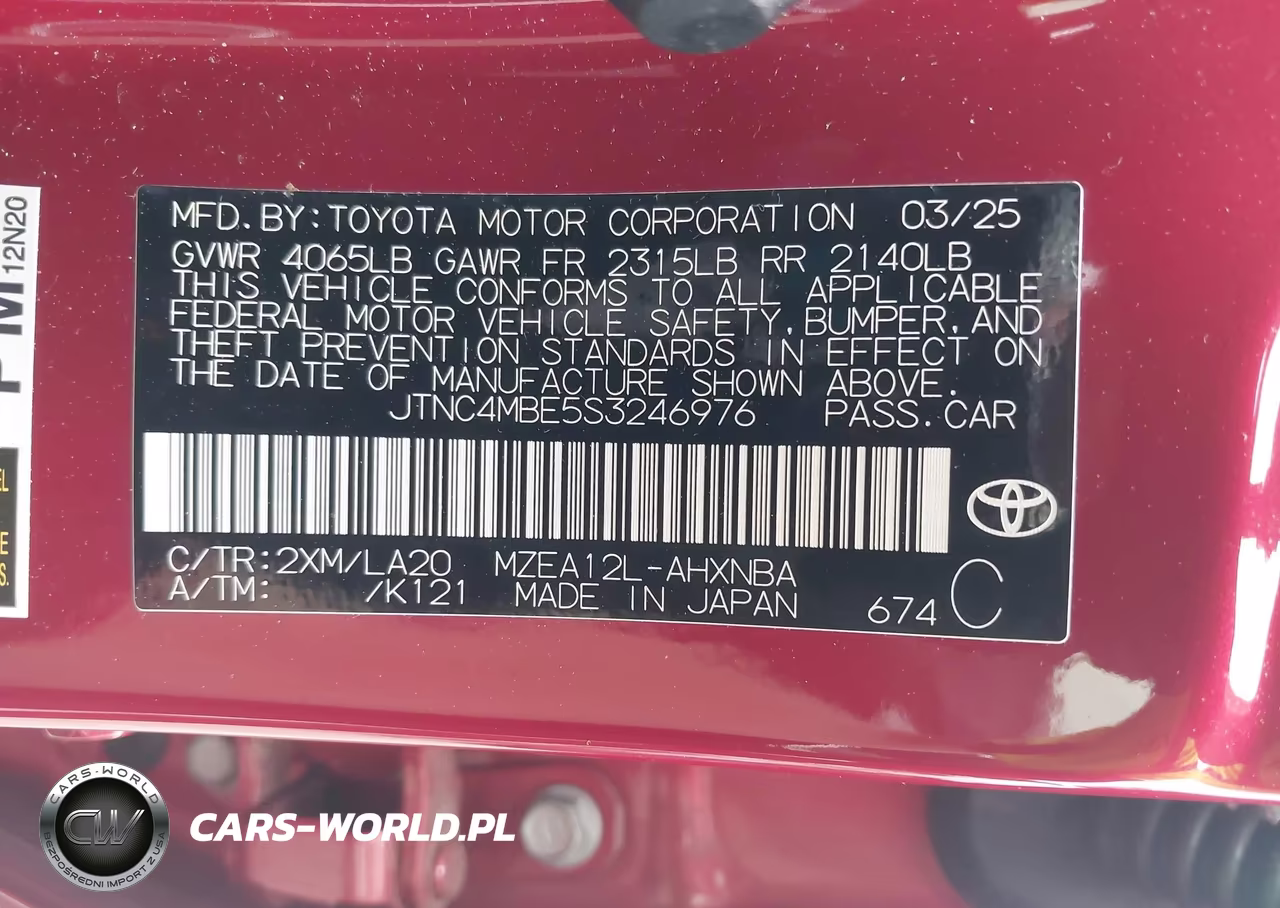 2025 Toyota Corolla Xse VIN:JTNC4MBE5S3246976 - 9