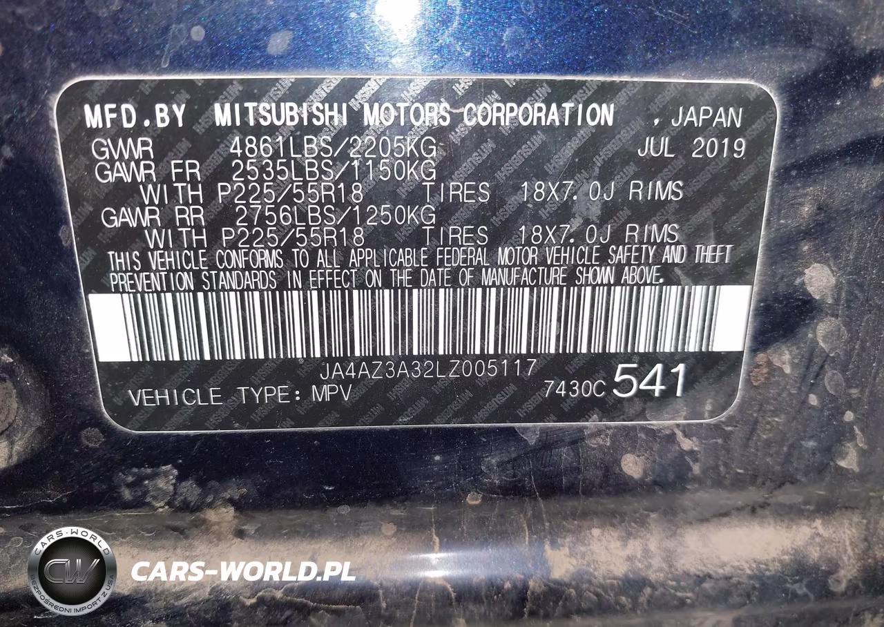 2020 Mitsubishi Outlander Se 2.4 S-Awc VIN:JA4AZ3A32LZ005117 - 9
