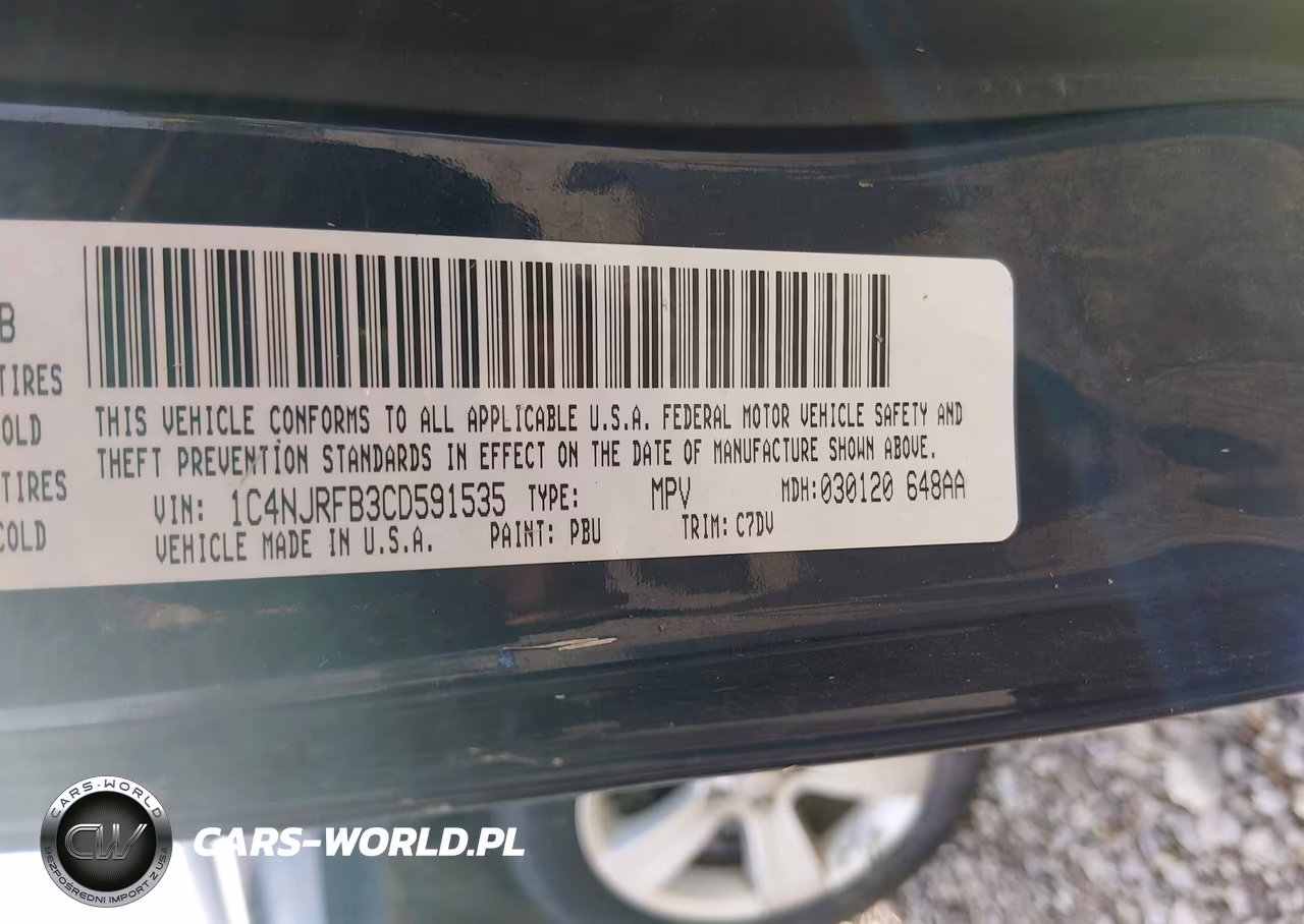 2012 Jeep Patriot Latitude VIN:1C4NJRFB3CD591535 - 9