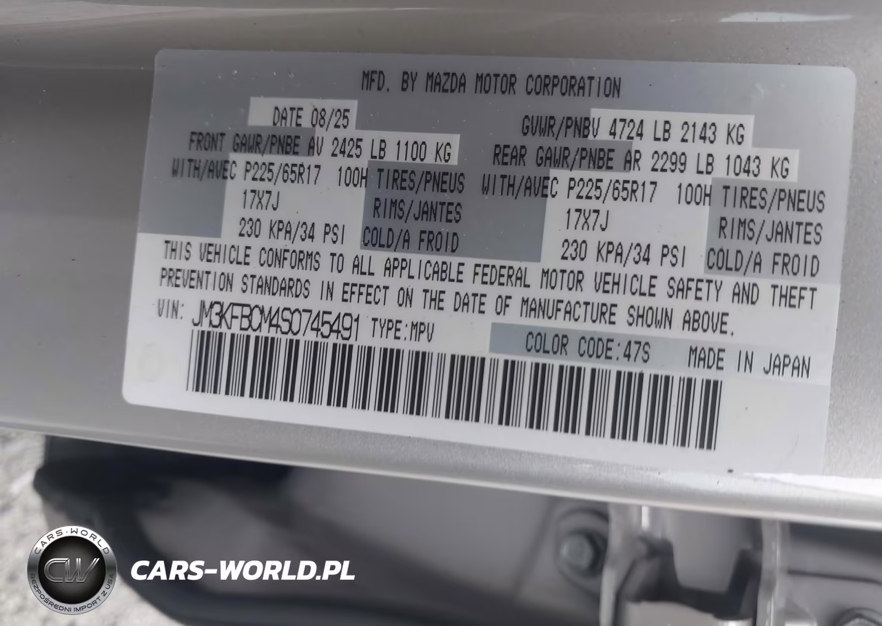 2025 Mazda Cx-5 2.5 S Preferred VIN:JM3KFBCM4S0745491 - 9
