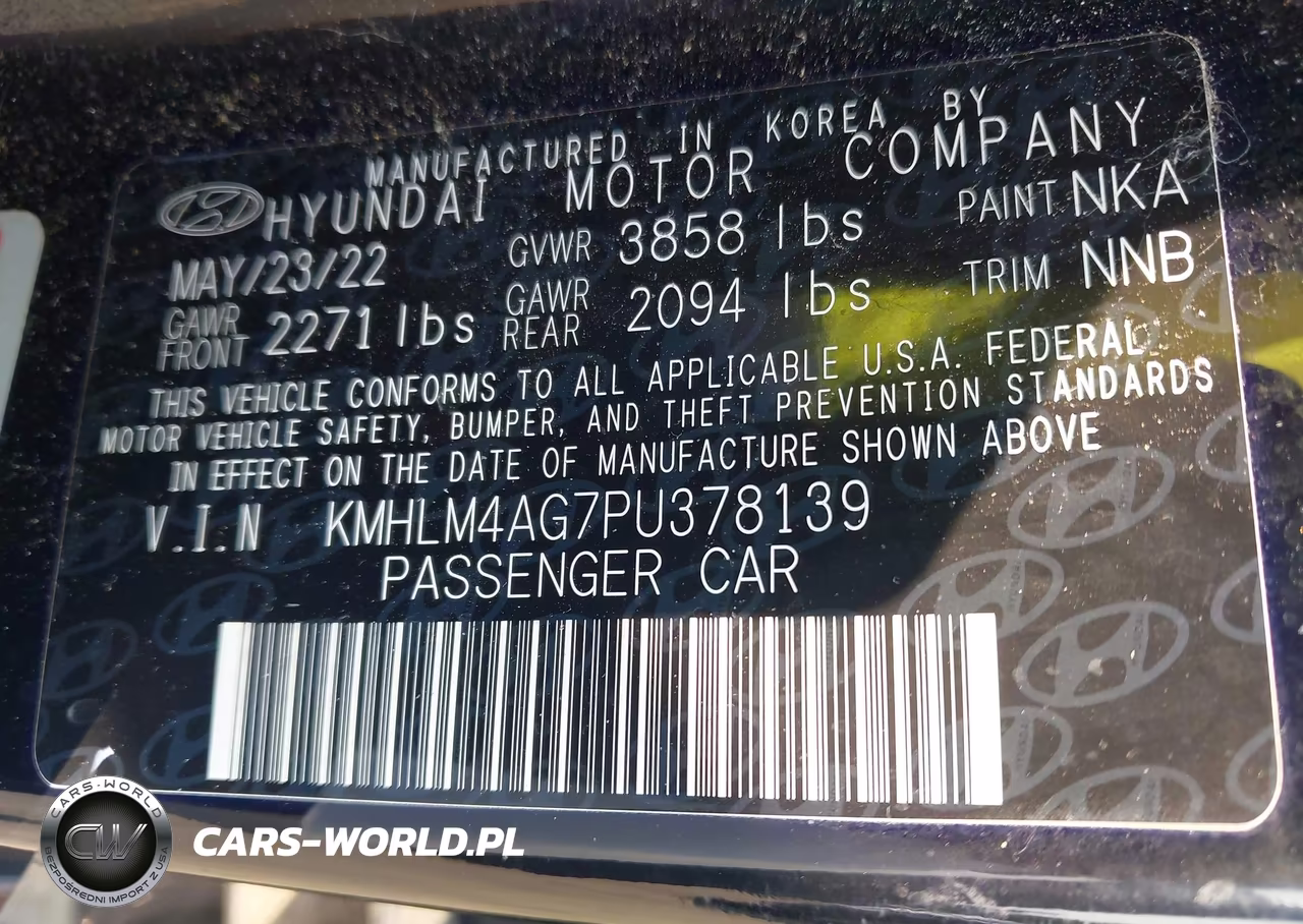 2023 Hyundai Elantra Sel VIN:KMHLM4AG7PU378139 - 9