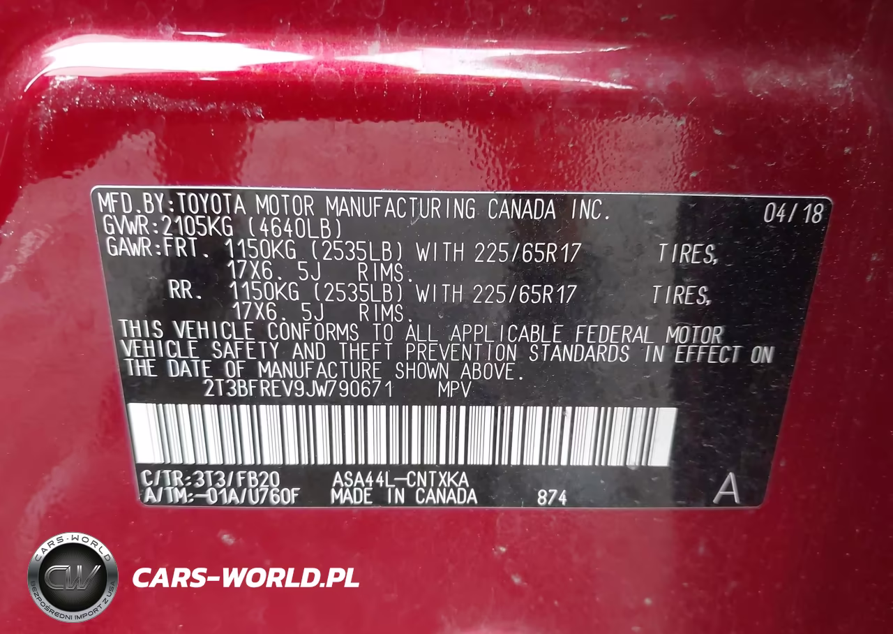 2018 Toyota Rav4 Le VIN:2T3BFREV9JW790671 - 9
