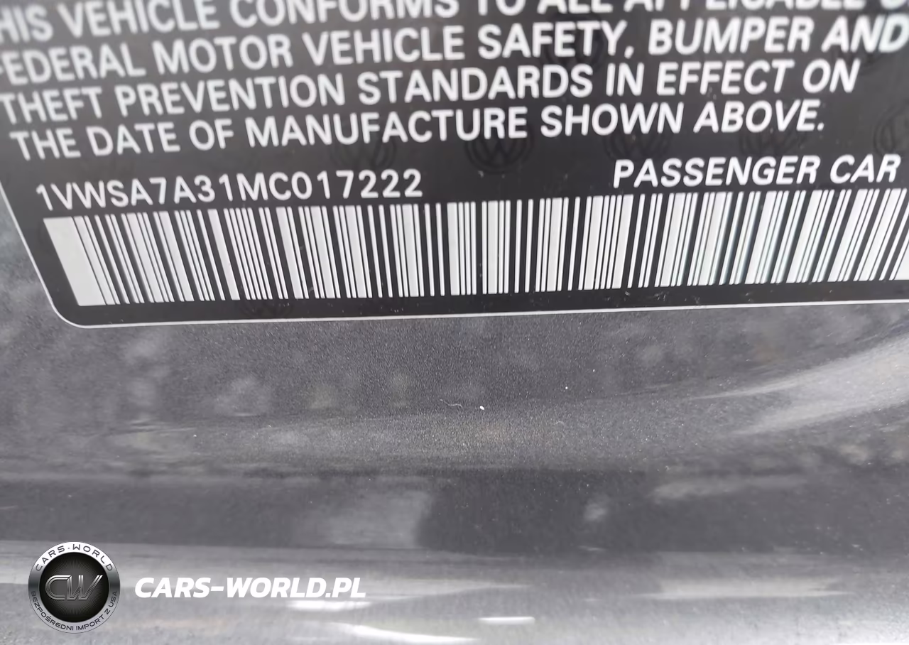 2021 Volkswagen Passat 2.0T Se VIN:1VWSA7A31MC017222 - 9