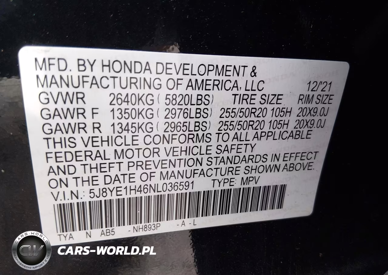 2022 Acura Mdx Technology Package VIN:5J8YE1H46NL036591 - 9