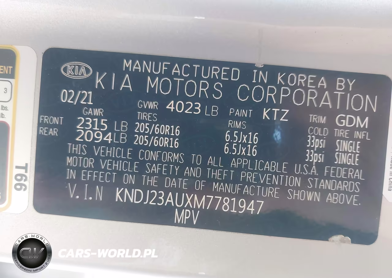 2021 Kia Soul Lx VIN:KNDJ23AUXM7781947 - 9
