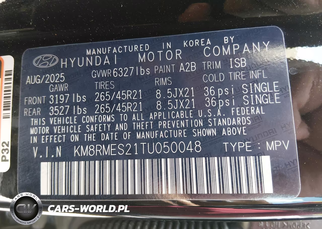 2026 Hyundai Palisade Calligraphy VIN:KM8RMES21TU050048 - 9
