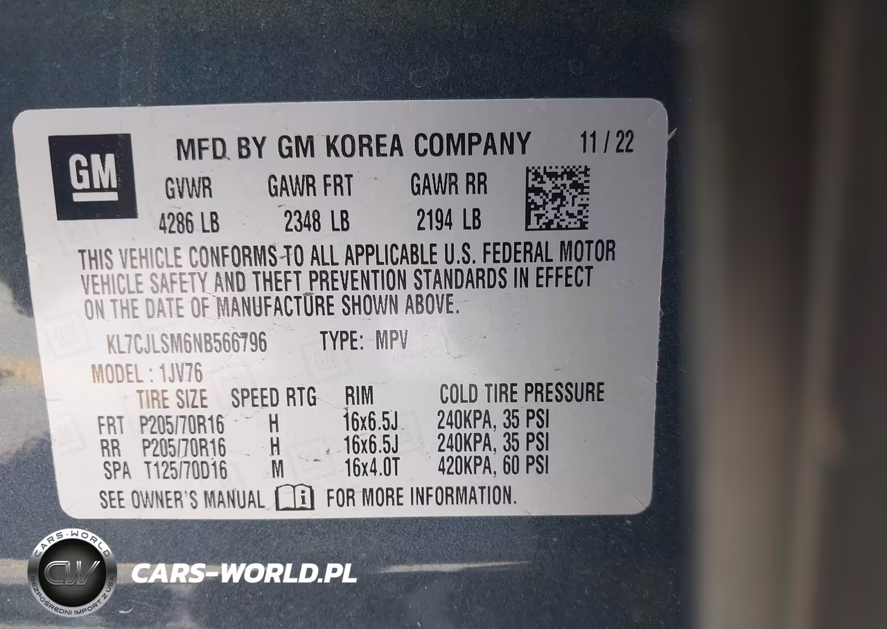 2022 Chevrolet Trax Fwd Lt VIN:KL7CJLSM6NB566796 - 9
