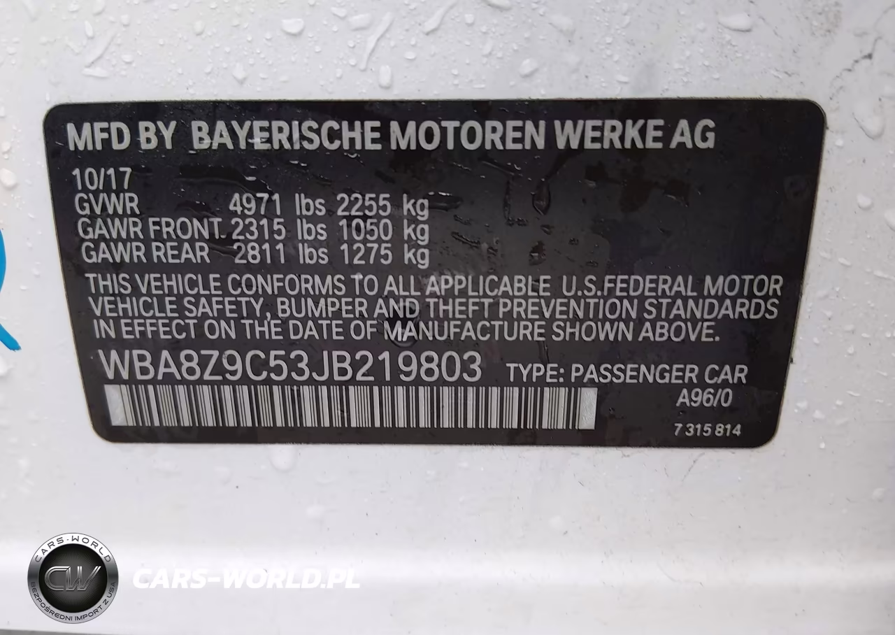 2018 BMW 330I Gran Turismo xDrive VIN:WBA8Z9C53JB219803 - 9