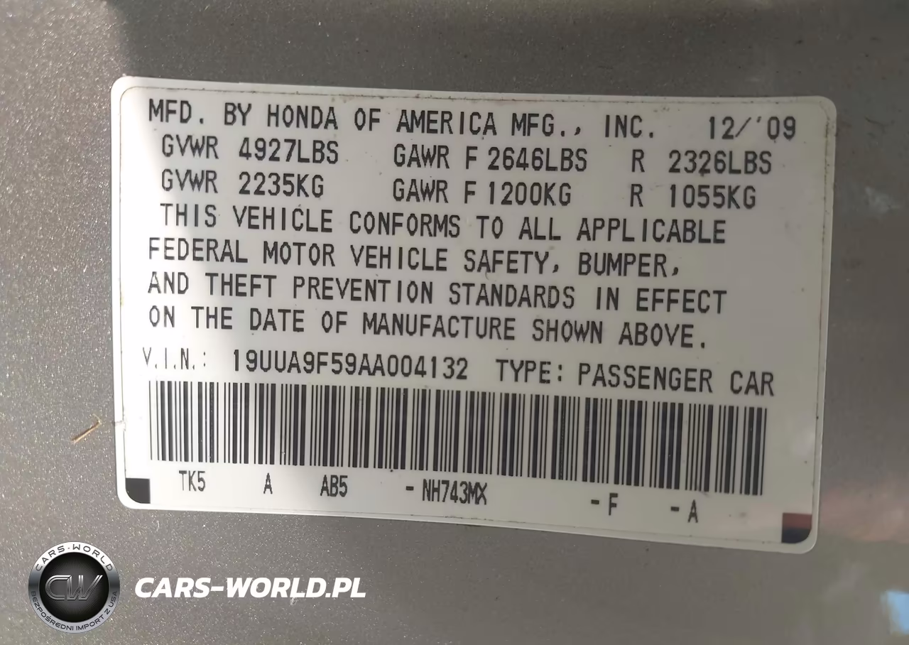 2010 Acura Tl 3.7 VIN:19UUA9F59AA004132 - 9