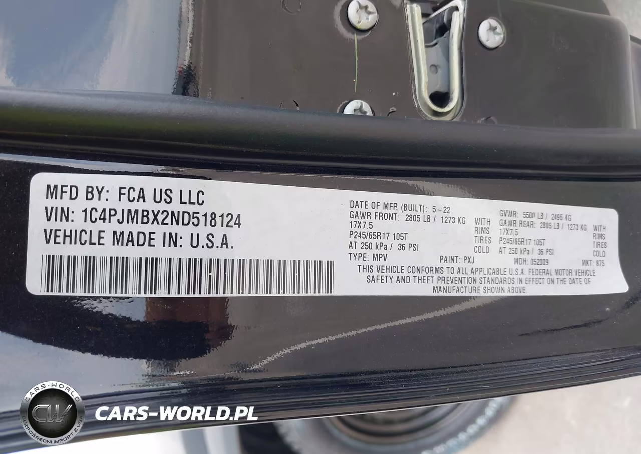 2022 Jeep Cherokee Trailhawk 4X4 VIN:1C4PJMBX2ND518124 - 9