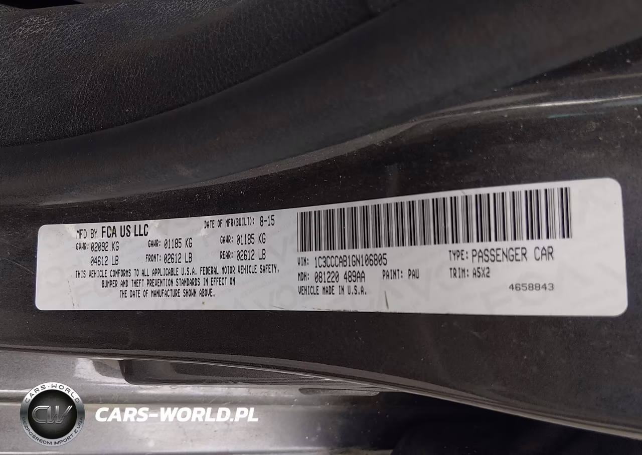 2016 Chrysler 200 Limited VIN:1C3CCCAB1GN106805 - 9