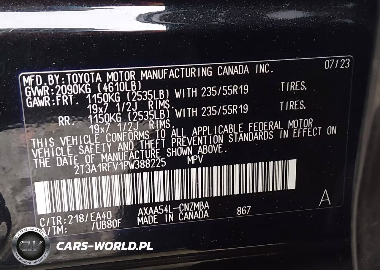 2023 Toyota Rav4 Xle Premium VIN:2T3A1RFV1PW388225 - 9