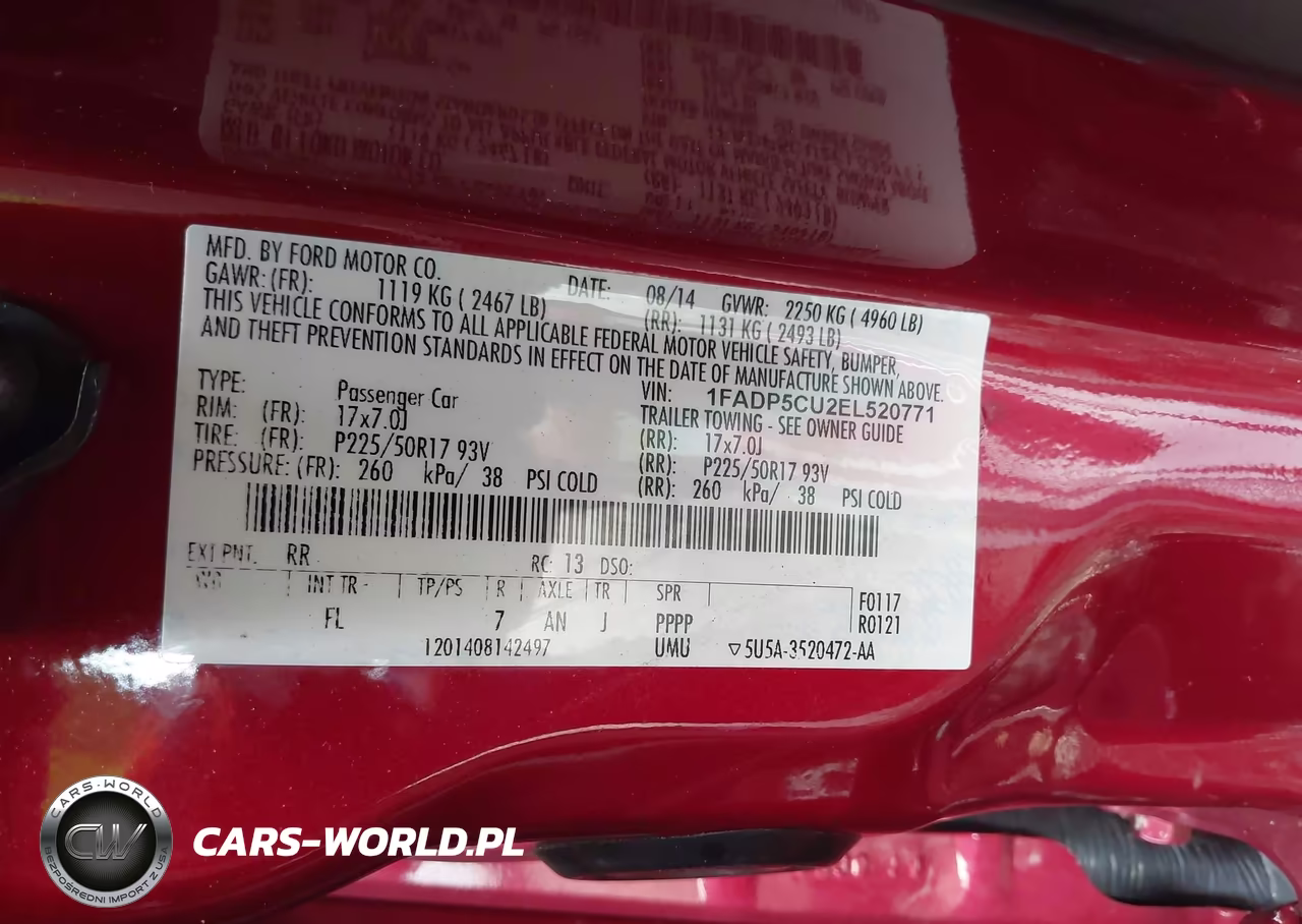 2014 Ford C-Max Energi Sel VIN:1FADP5CU2EL520771 - 9