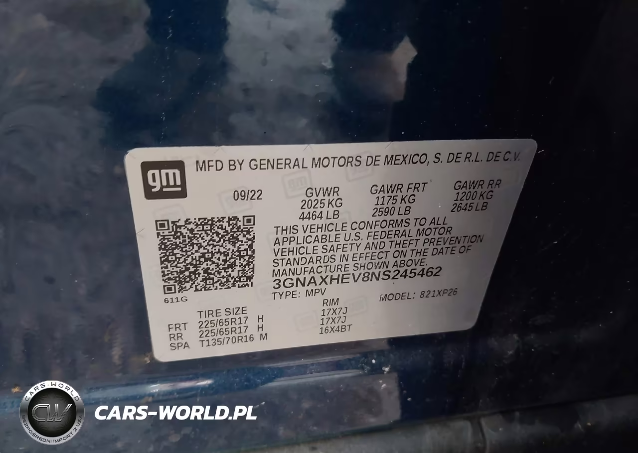 2022 Chevrolet Equinox Fwd Ls VIN:3GNAXHEV8NS245462 - 9