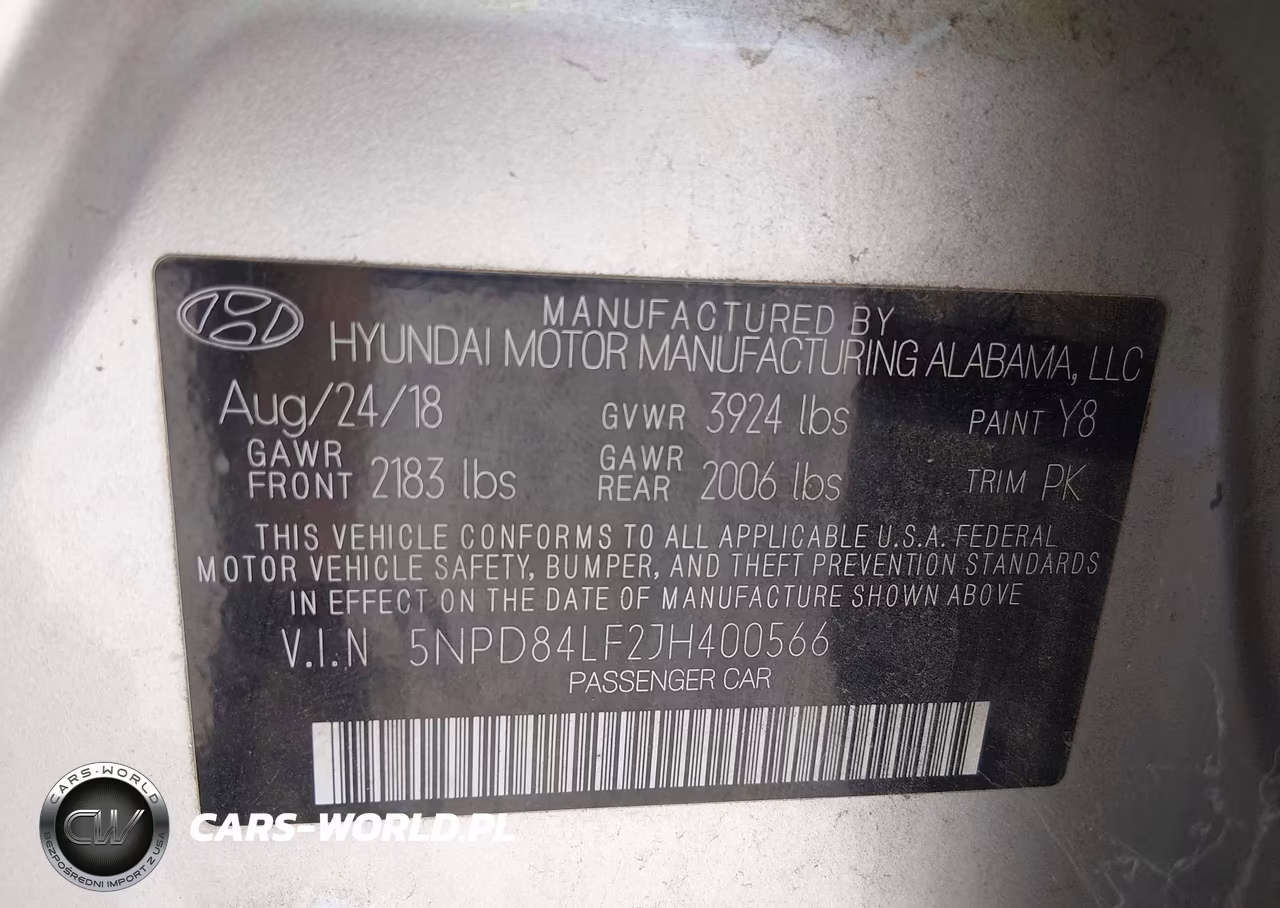 2018 Hyundai Elantra Sel VIN:5NPD84LF2JH400566 - 9