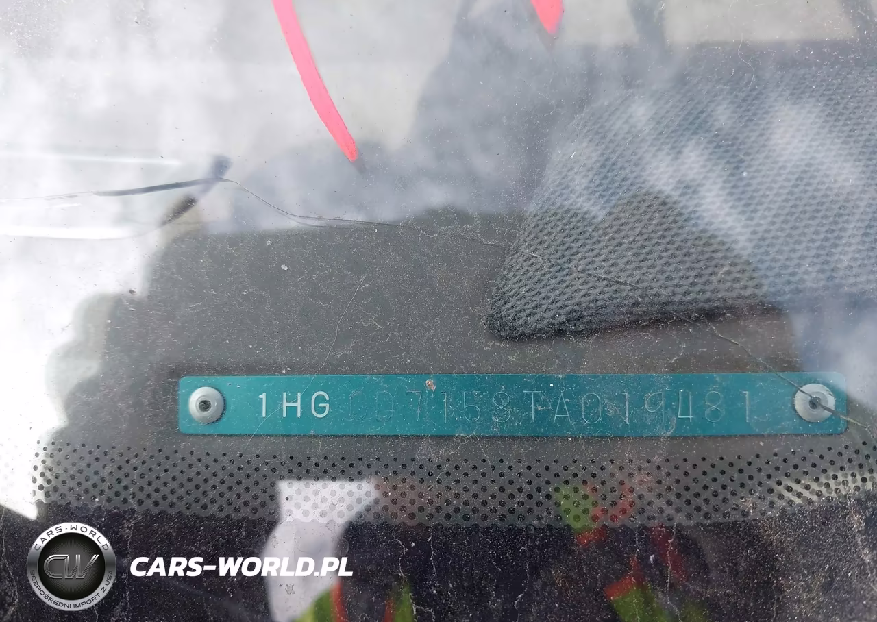 1996 Honda Accord Ex-Ex-R VIN:1HGCD7158TA019481 - 9