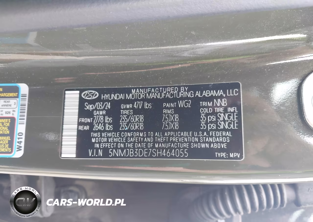 2025 Hyundai Tucson Sel VIN:5NMJB3DE7SH464055 - 9