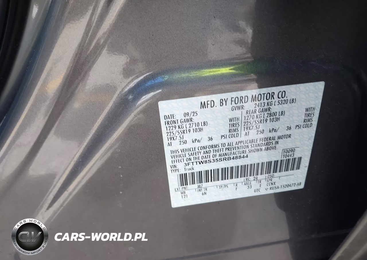 2025 Ford Maverick Lariat VIN:3FTTW8S35SRB48844 - 9